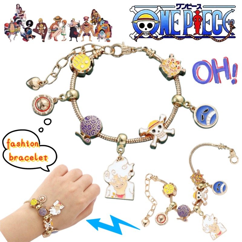 Anime One Piece Merchandise - Pulsera creativa personalizada de One Piece