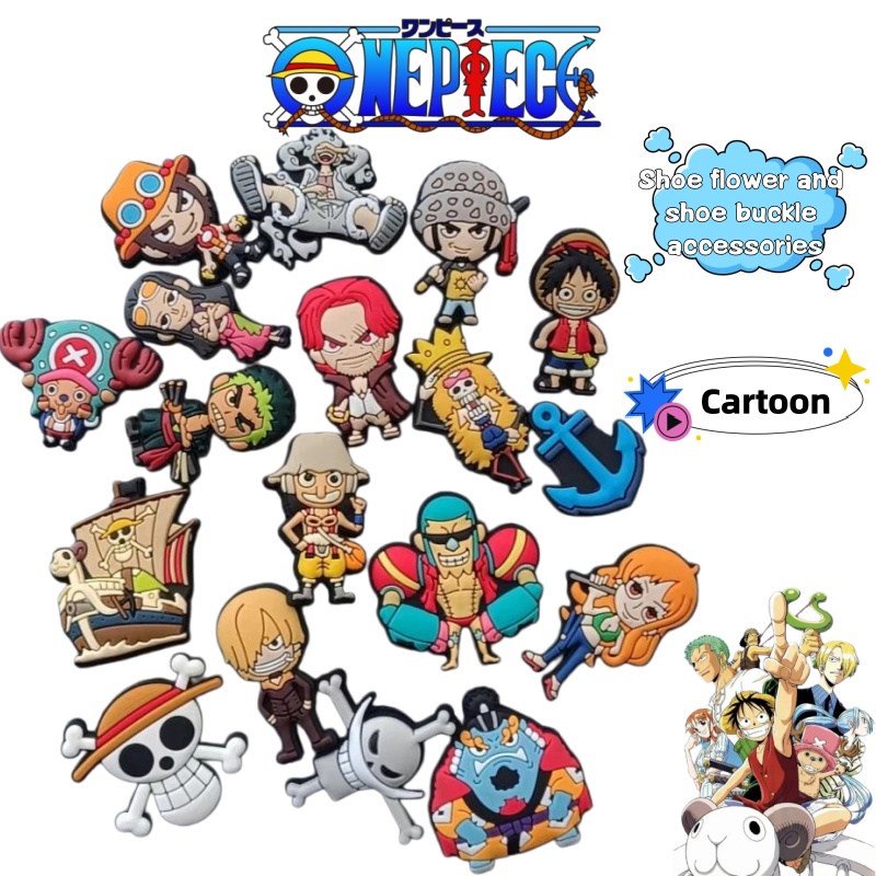 Anime One Piece Merchandise - Accesorios para zapatos de One Piece,