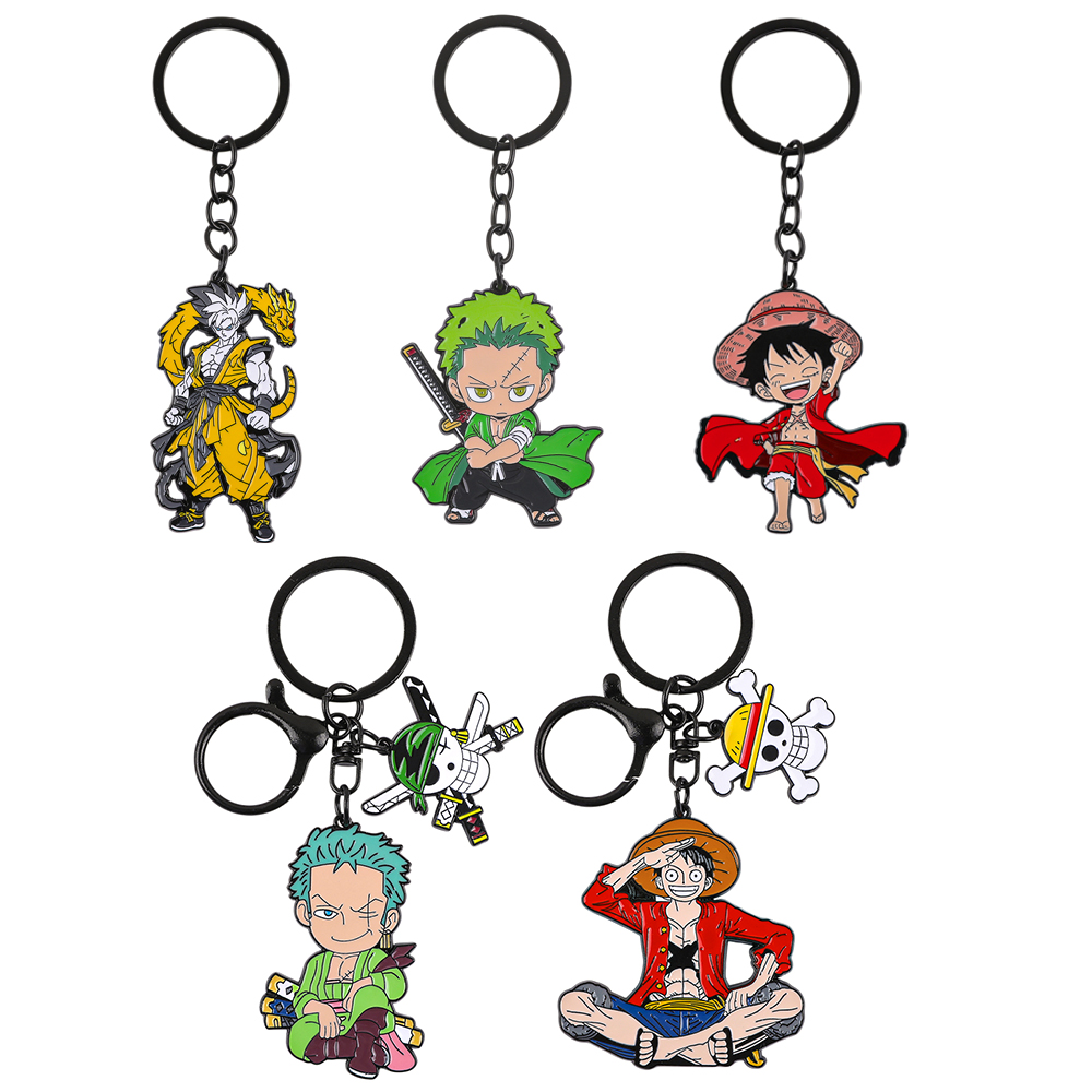 Anime One Piece Merchandise - Set de Llaveros de Anime One