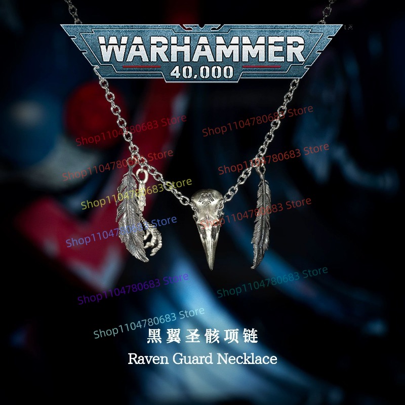 Anime Merchandise For Men - Collar 40K Raven Guard, Adorno Retro