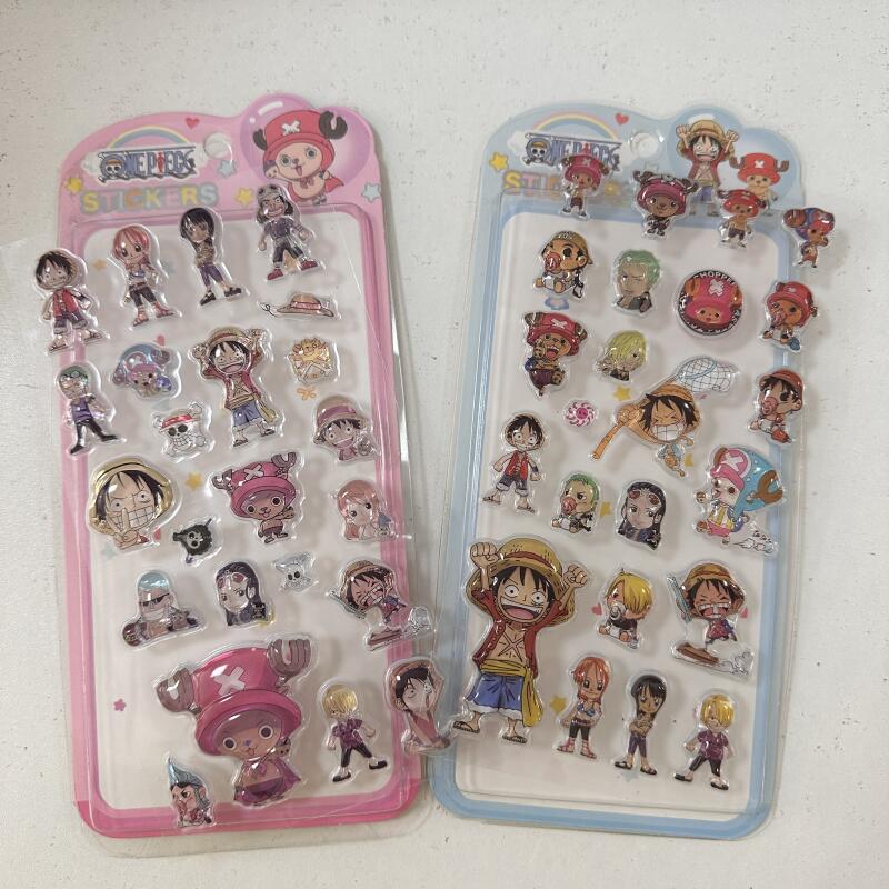 Anime One Piece Merchandise - Pegatinas en relieve 3D de One