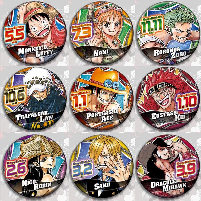 Anime One Piece Merchandise - Juego de insignias de Anime de