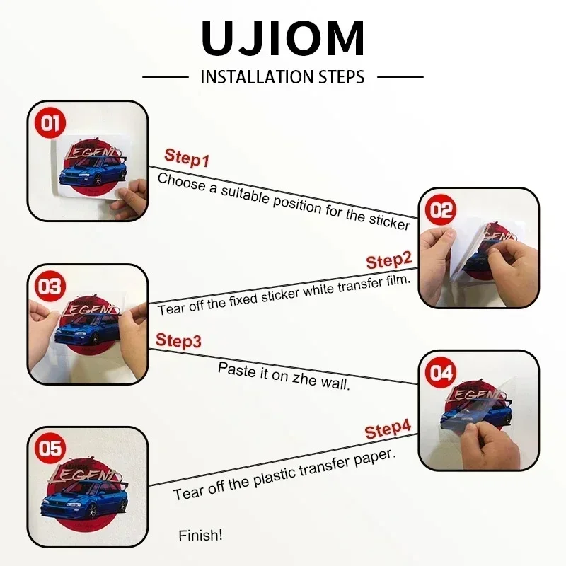 UJIOM-pegatinas de pared Kawai - Popular Anime Merchandise reseña y precio
