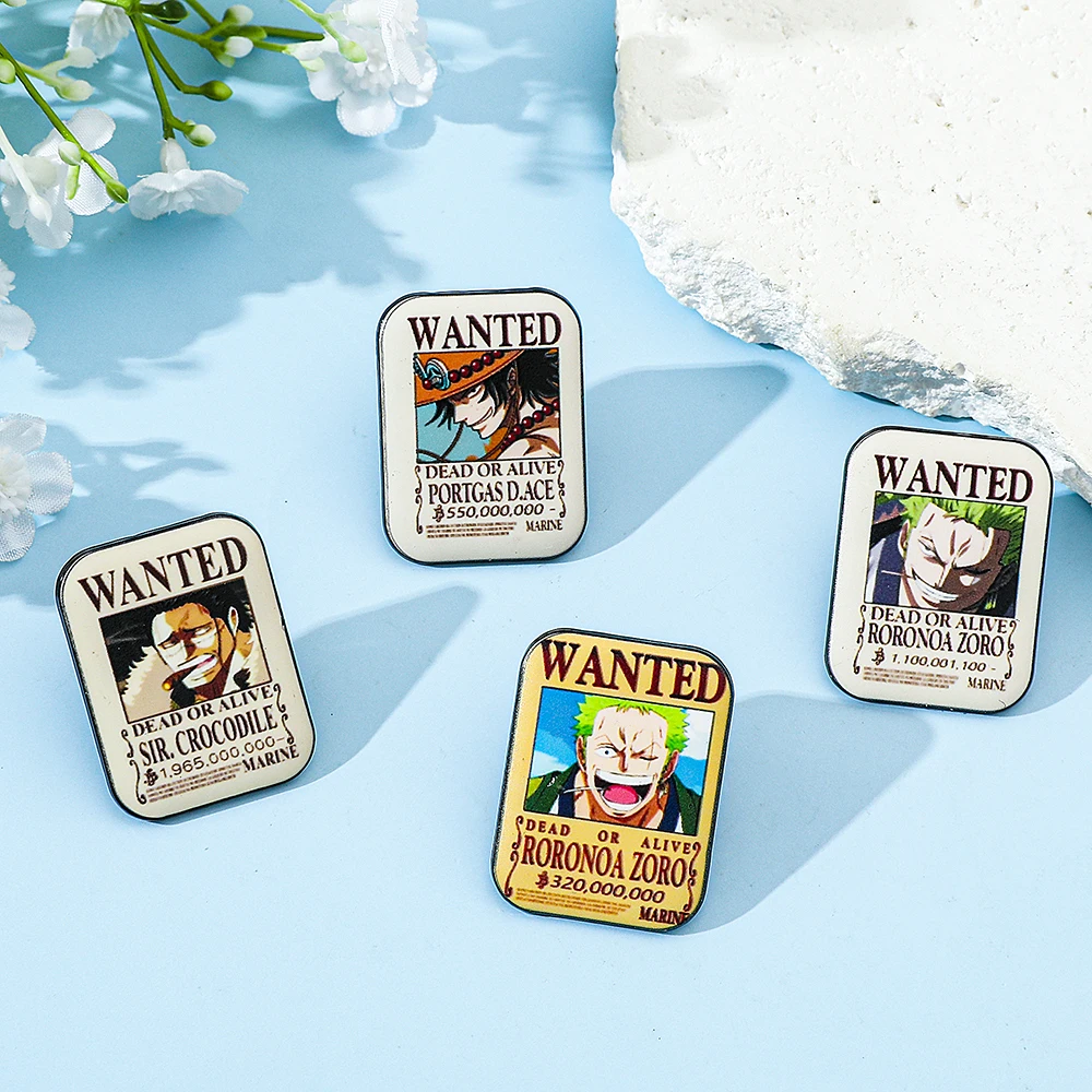 4 Broches de Anime de ONE PIEC - Anime One Piece Merchandise reseña y precio