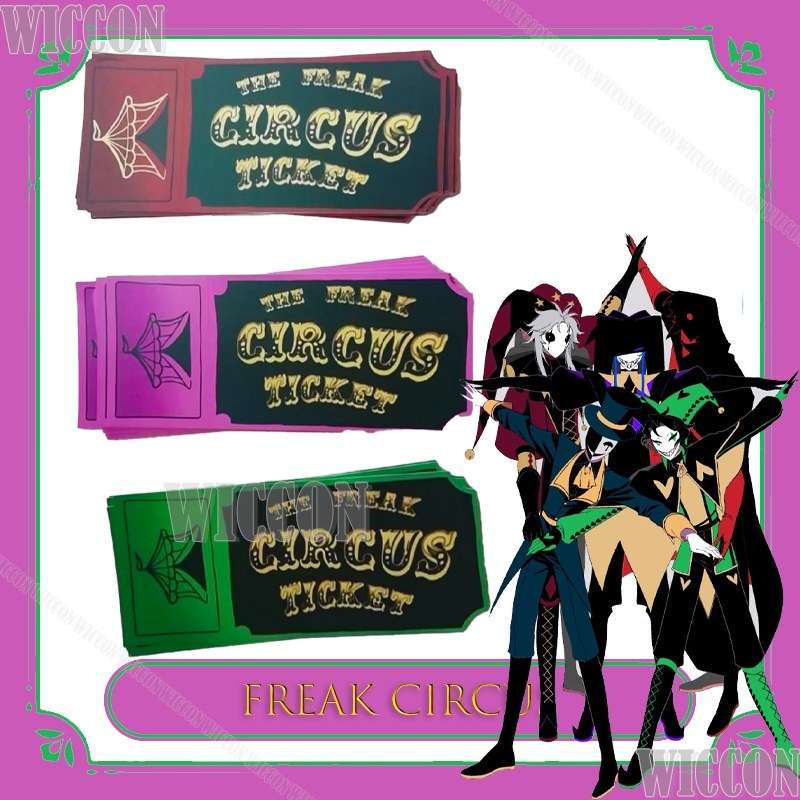 Freak Circus Ticket Card Rojo  - Anime Merchandise In Japanese reseña y precio