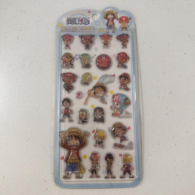 Pegatinas en relieve 3D de One - Anime One Piece Merchandise reseña y precio